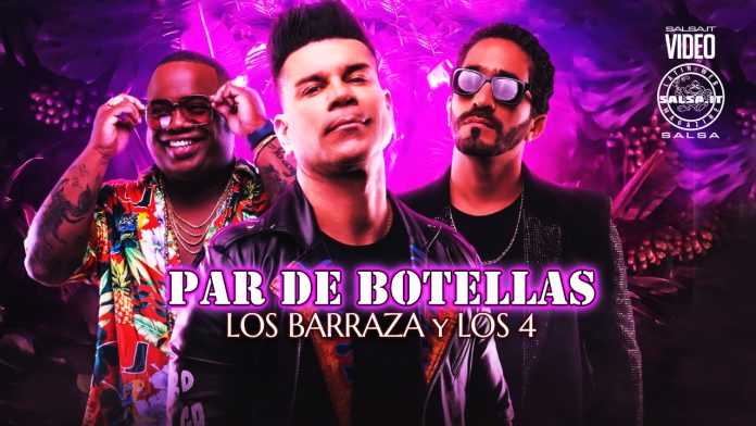 Los Barraza ft. Los 4 - Par De Bottellas (2022 Salsa official video)