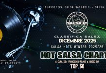 CLASSIFICA SALSA – DICEMBRE 2025 (Hot Salsa Charts – Winter 2025) Classifica Salsa - Winter 2025-26